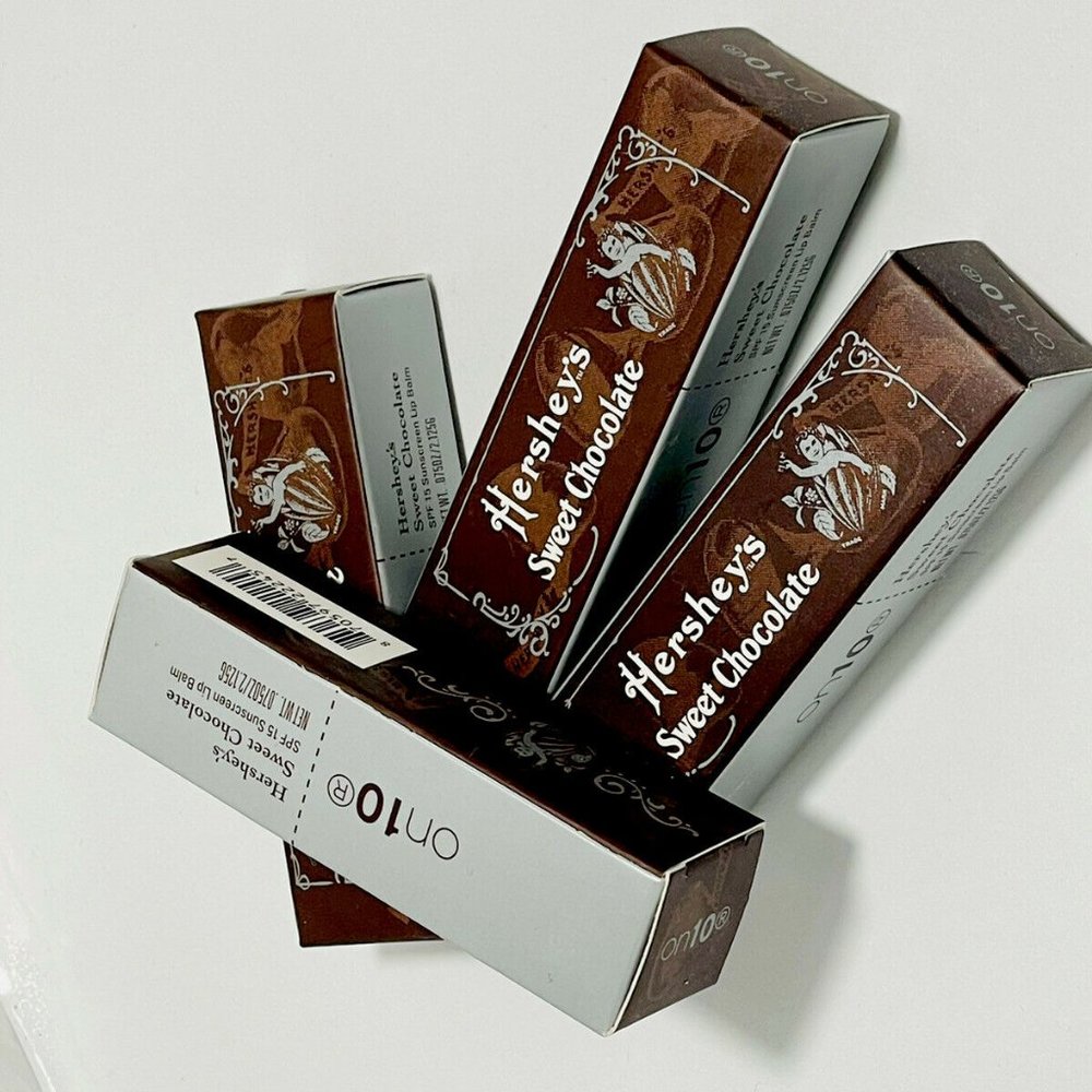 Hershey's Sweet Chocolate, SPF 15 Lip Balm, .75oz - Lot of 4 NEW